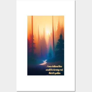 Love is Golden Forest Posters and Art